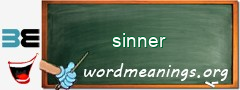 WordMeaning blackboard for sinner